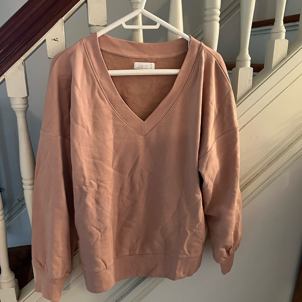 OAK + FORT - Sweatshirt V-neck Sz. M